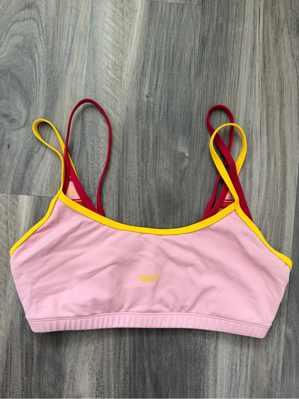 SET Active Lux Stripe Layered Move Bra Medium